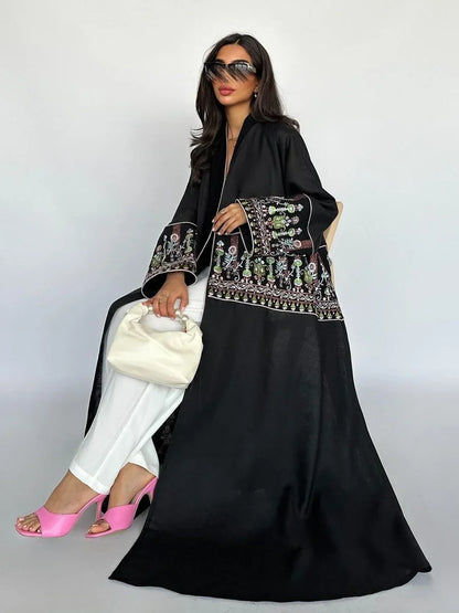 Embroidered Abaya Kaftan – Dubai Morocco Style