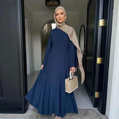 Elegant Flowy Abaya Dress