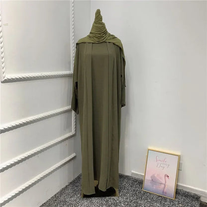 Elegent 3-Piece Abaya set/modesty in  mind