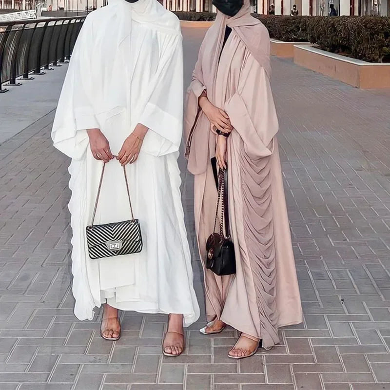 Open Kimono Chiffon Dress