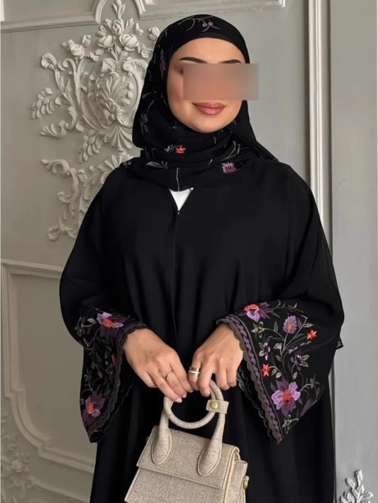 Embroidery Muslim Without Scarf Outwear Abaya