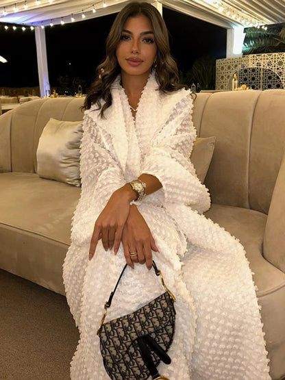 The Royal Look Open Abaya Dress-Elegant Modest Fashion