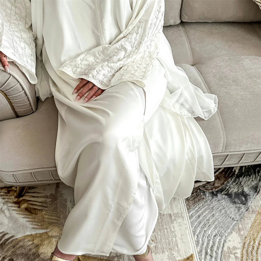 Beaded open Abaya