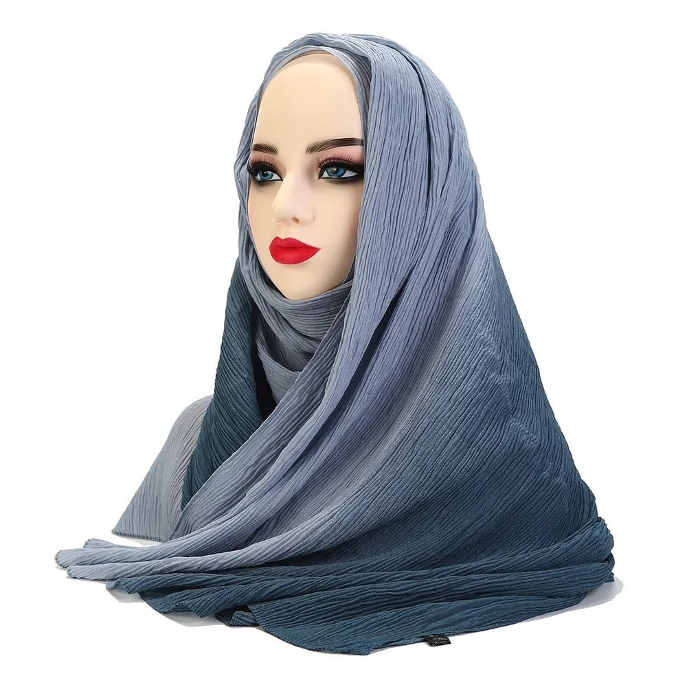 Trendy summer  Strechy Crinkle  Scarf
