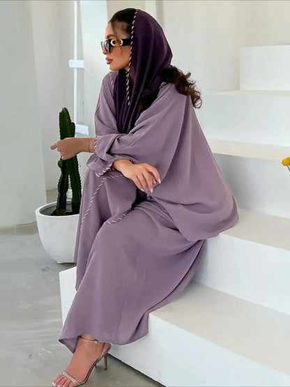 Premium Dubai Abaya Set – Soft Drape with Matching Khimar