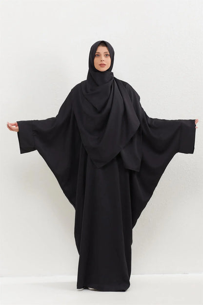 Two-Piece Abaya Jilbab   Prayer Kaftan Dress