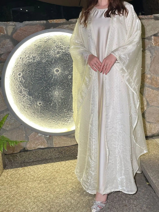 Luxury Two Piece Dimond Pear Abaya