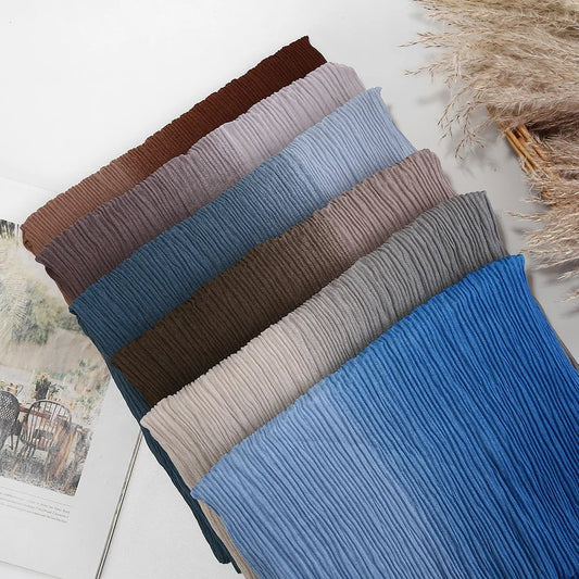Trendy summer  Strechy Crinkle  Scarf