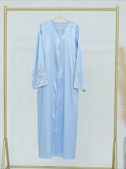 Elegant Beaded Abaya – Long Cardigan