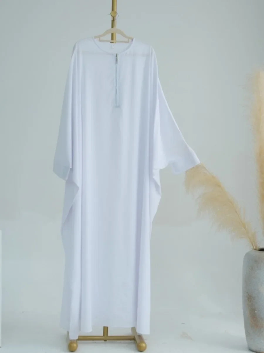 Dubai Abaya Set – Khimar & Dress, Long Kaftan Robe