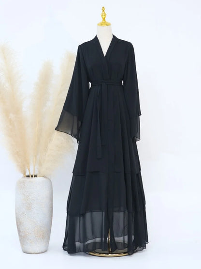 Morocco  Abaya Chiffon 3 Layers  Dresses