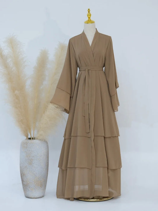 Morocco  Abaya Chiffon 3 Layers  Dresses
