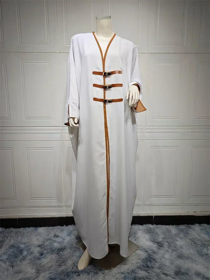 Black Buckle Detail Abaya