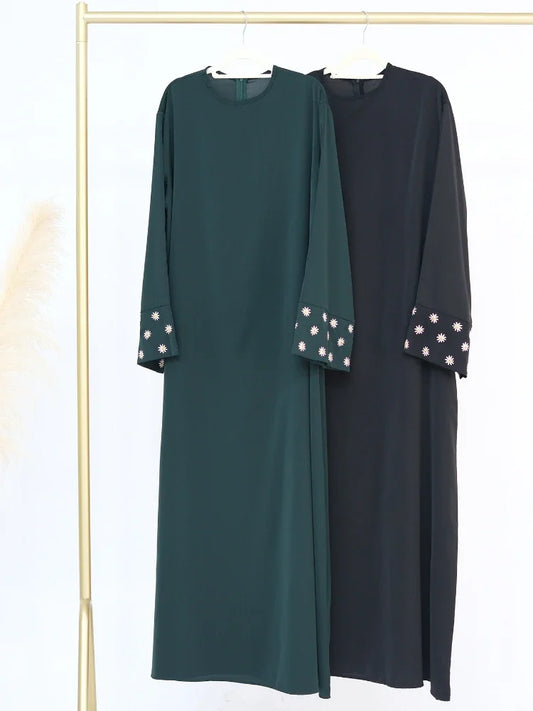 Dubai Floral Embroidery  Abaya