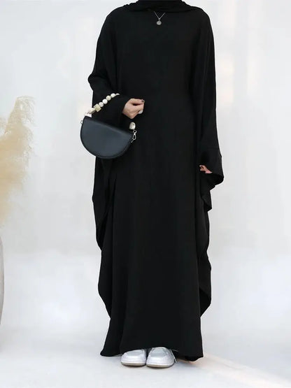 Linen Khimar Abaya – Damen Maxi Kaftan Dress